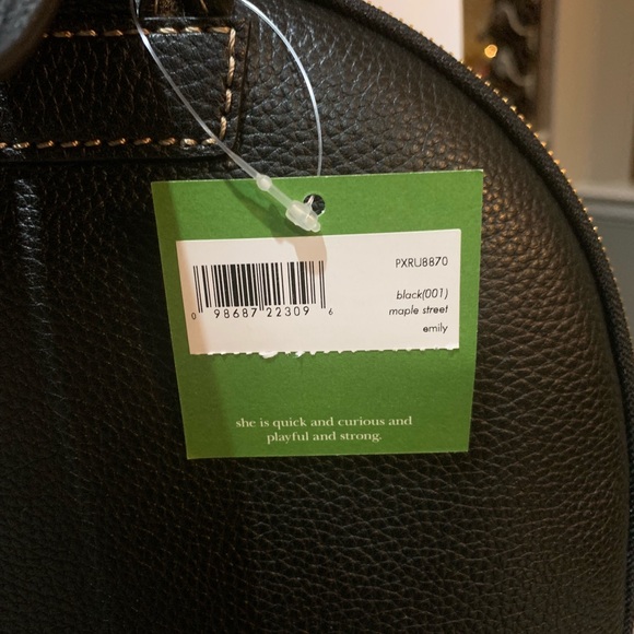 NWT Authentic Kate Spade Emily Leather Backpack - Picture 7 of 8